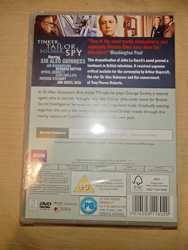 Tinker Tailor Soldier Spy - Alec Guinness (BBC) - NEW Region 2 DVD - Image 1 of 1