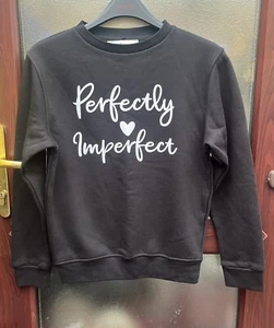Mountain Movers “perfectly Imperfect” Black Sweatshirt S - Picture 1 of 4