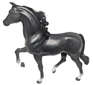 Calcetines blancos de caballo modelo plástico de pie vintage Black Beauty 11" melena sin marca - Imagen 1 de 10