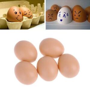 5-10X Fake Dummy Egg Hen Poultry Chicken Joke Prank Plastic Eggs Party Decor
