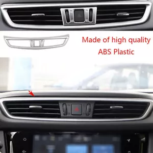 For Nissan Rogue Sport 2017-2022 Silver central Dash Console Air Vent Cover Trim - Picture 1 of 8