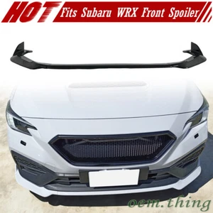 Gloss Black Fits Subaru WRX DTO Style Front Bumper Lip Chin Splitter Spoiler 22+ - Bild 1 von 8