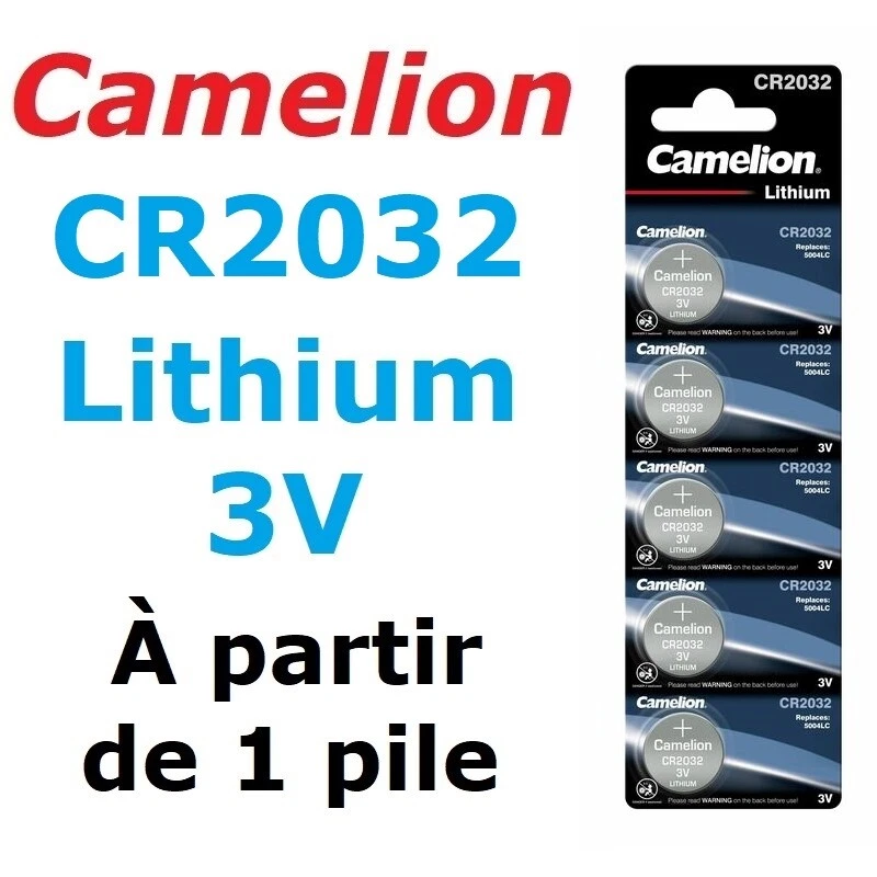 Pile Bouton CAMELION CR2032 / CR 2032 / 3V Lithium
