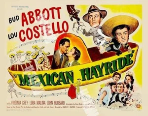 ABBOTT & COSTELLO in MEXICAN HAY RIDE 1948 HS A - 11 X 14  LOBBY POSTER CARD HS - Picture 1 of 1