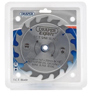Draper Expert Circular TCT Saw Blade 160mm x 20mm 16mm x 16T 16 Tooth 09465 - Picture 1 of 1