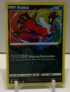 Pokémon - Sword & Shield Shining Fates - Yveltal 046/072 Amazing Rare NM - Picture 1 of 2