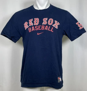 Boston Red Sox MLB Nike Wordmark Fuse Blue T-Shirt Mens LARGE - Picture 1 of 10