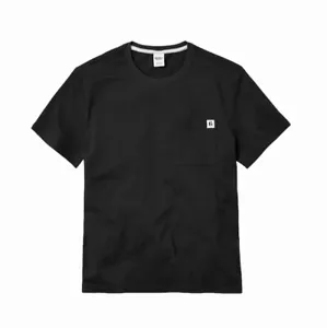 Bonobos Fielder Herren Kurzarm Tasche T-Shirt schwarz 100% Baumwolle Größe Large - Bild 1 von 1