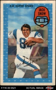 1971 Kellogg's #7 Jack Snow Rams Notre Dame 2 - GOOD - Picture 1 of 5