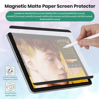 Magnetic Like Paper Matte Screen Protector Film For All iPad Pro11 Air iPad Mini - Image 1 of 4
