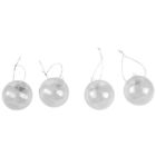 Clear DIY Baubles Shatterproof Seamless Plastic XMAS Ball Home Tree Decor6082