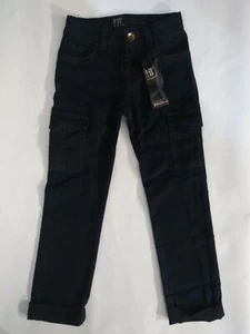 New Girls Denim Cargo Pant 5 Pocket Jeans Dark Wash Sizes 7, 8, 10 or 12 - Picture 1 of 6