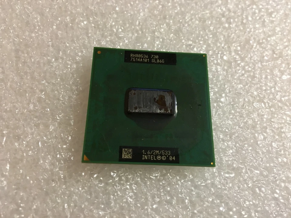 Processore SL86G Intel Pentium M 730 1.60GHz 533MHz FSB 2MB L2 Socket 478 Mobile - Immagine 1 di 1