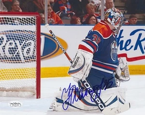 NIKOLAI KHABIBULIN Signed EDMONTON OILERS NHL 8X10 PHOTO - JSA - Picture 1 of 1