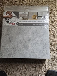 12 Fliesen Kontakt Deko (11 Packungen) Quadrate 12" x 12" Vinyl 6 pro Packung warmer Beton - Bild 1 von 2