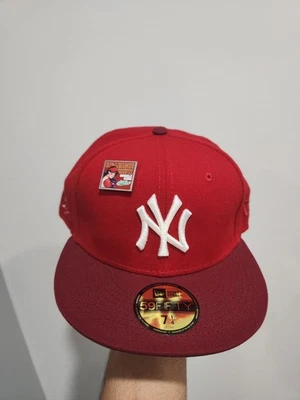 Бейсболка на резинке New York Yankees New Era Big League издание Chewy Strawberry 7 1/4 - Изображение 1 из 4