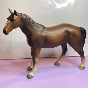 Porzellan braun Pferd Wohndeko Glas Bauernhof Scheune Herde Vintage - Bild 1 von 9