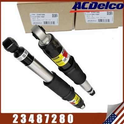 2X REAR Air Shock Absorbers For Cadillac Escalade GMC Yukon 2007-14 OEM 23487280 - Image 1 of 4