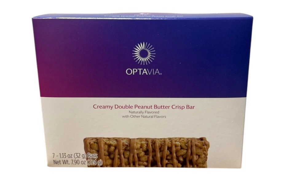 Optavia Creamy Double Peanut Butter Bar - 7 Bars - New - Exp 12/26 - Image 1 of 1