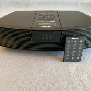 Bose Wave Radio AWR1G1 AM/FM/AUX Clock Radio Black w/ Remote & Power Cord TESTED - Picture 1 of 11