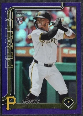 2025 Topps Update Purple Rainbow Foil #US111 Ronny Simon RC Rookie Card #d /250 - Image 1 of 2