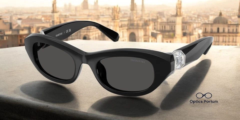 Gafas de sol para mujer SWAROVSKI SK6036U 103887 negro gris oscuro 50 mm Foto 1 de 1