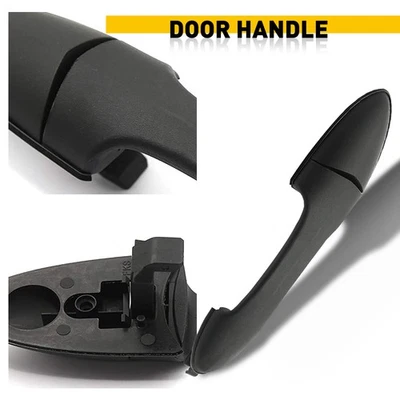 Manija de puerta exterior para Ford Focus 2001-07 Escape 2000-2007 trasera izquierda/derecha negra EE. UU. Foto 1 de 4