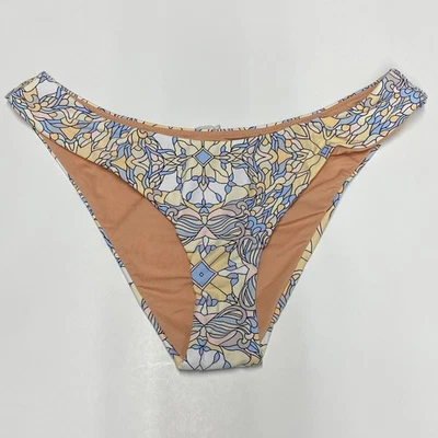 Traje de baño J Crew para mujer M azul activo cintura curva descarada parte inferior de bikini floral Foto 1 de 4
