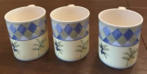 "Juego de 3 tazas CARMINA Royal Doulton Coffee 3 5/8"" patrón limón y bayas" - Imagen 1 de 6