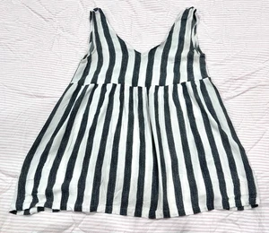SHEIN Nautical Striped Cami Beach Boho Flowy Tank Top Tunic Coverup Size Medium - Picture 1 of 5