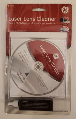 GE Laser Lens Cleaner for CD, DVD, Blu-Ray, Xbox, PlayStation, 72598, New Sealed - Image 1 of 2
