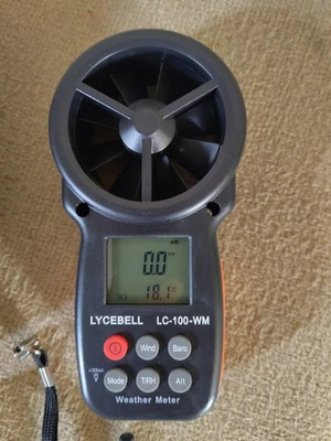 Handheld Anemometer Digital Wind Speed Gauge and Barometer - Image 1 of 2