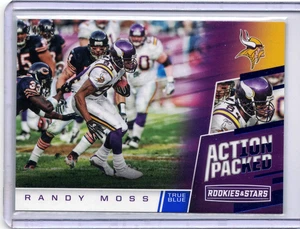 2017 Panini Rookies & Stars - Action Packed Randy Moss #11 True Blue /49 - Picture 1 of 2