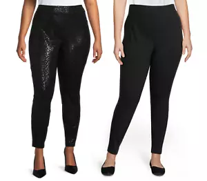 Terra & Sky Women's Plus Size Skinny Ponte Pants NEW - Picture 1 of 13