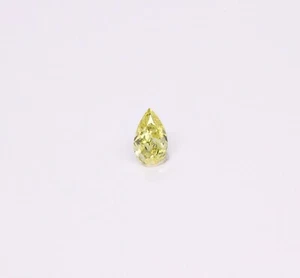 0.30 ct GIA" Top GRADE "SI 1"/ Natural Fancy Yellow Diamond - Pear Cut Video !! - Picture 1 of 3