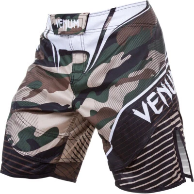 Venum Camo Hero 3-Way Vault MMA Fight Shorts - Green/Brown - Image 1 of 4