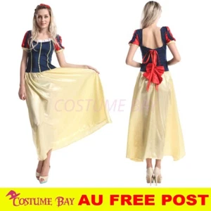Snow White Princess Costume Women Cosplay Halloween Dress Fairy Tale Outfit - Picture 1 of 5