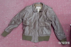 Chaqueta de Vuelo de Cuero Northern American Leather Company DE COLECCIÓN - Imagen 1 de 4