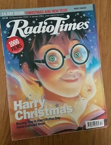 RADIO TIMES 23 DEZ 2000 . WEIHNACHTEN & NEUJAHR DOPPELAUSGABE. HARRY POTTER COVER - Bild 1 von 3