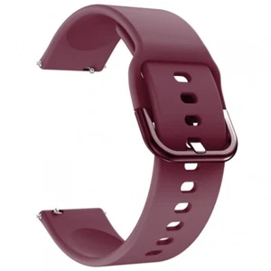 Bracelet Montre Pour Huawei Samsung Active Xiaomi amazfit bip 20 MM Rouge Vin - Photo 1 sur 1
