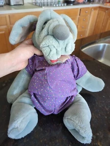 Vintage Ganzbros Falten der Hund 18 Zoll Stofftier Plüsch Handpuppe Kostenloser Versand - Bild 1 von 6