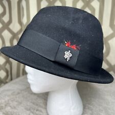 Unisex Christys Wool Felt Crown Series Hat With Feather - Size L