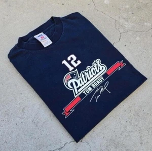 New england Patriots Men's Size L VTG Graphic Print Longsleve t-shirt - Picture 1 of 5