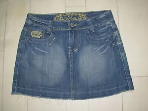 Jupe en jean bleu délavé M VFJ008 - Imagen 1 de 3