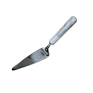 White Marble Cake Server Cutter Design - Picture 1 of 3