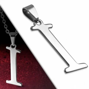 Colgante Charm Letra I De Acero Inoxidable - Imagen 1 de 1