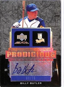 2007 Upper Deck Black Prodigious Autographs #BB Billy Butler Auto 66/75 Royals - Picture 1 of 2
