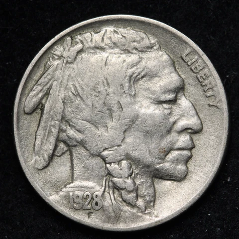 1928 Buffalo Nickel CHOICE AU E192 DSTL Cover