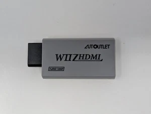 White Portable Wii to HDMI Wii 2 HDMI Full HD Converter Audio Output Adapter TV - Picture 1 of 2