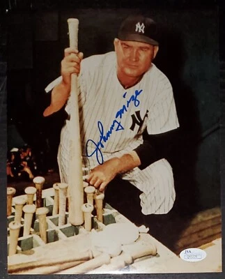 Johnny Mize JSA COA Autograph New York Yankees MLB HOF 8x10 Photograph - Image 1 of 4